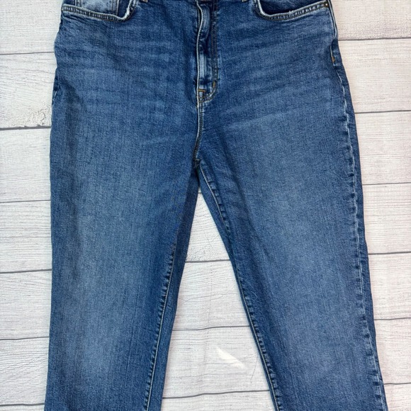 Current/Elliott C/E Womens High Rise Straight Leg Jeans Medium Wash Blue Size 29 - Picture 3 of 11